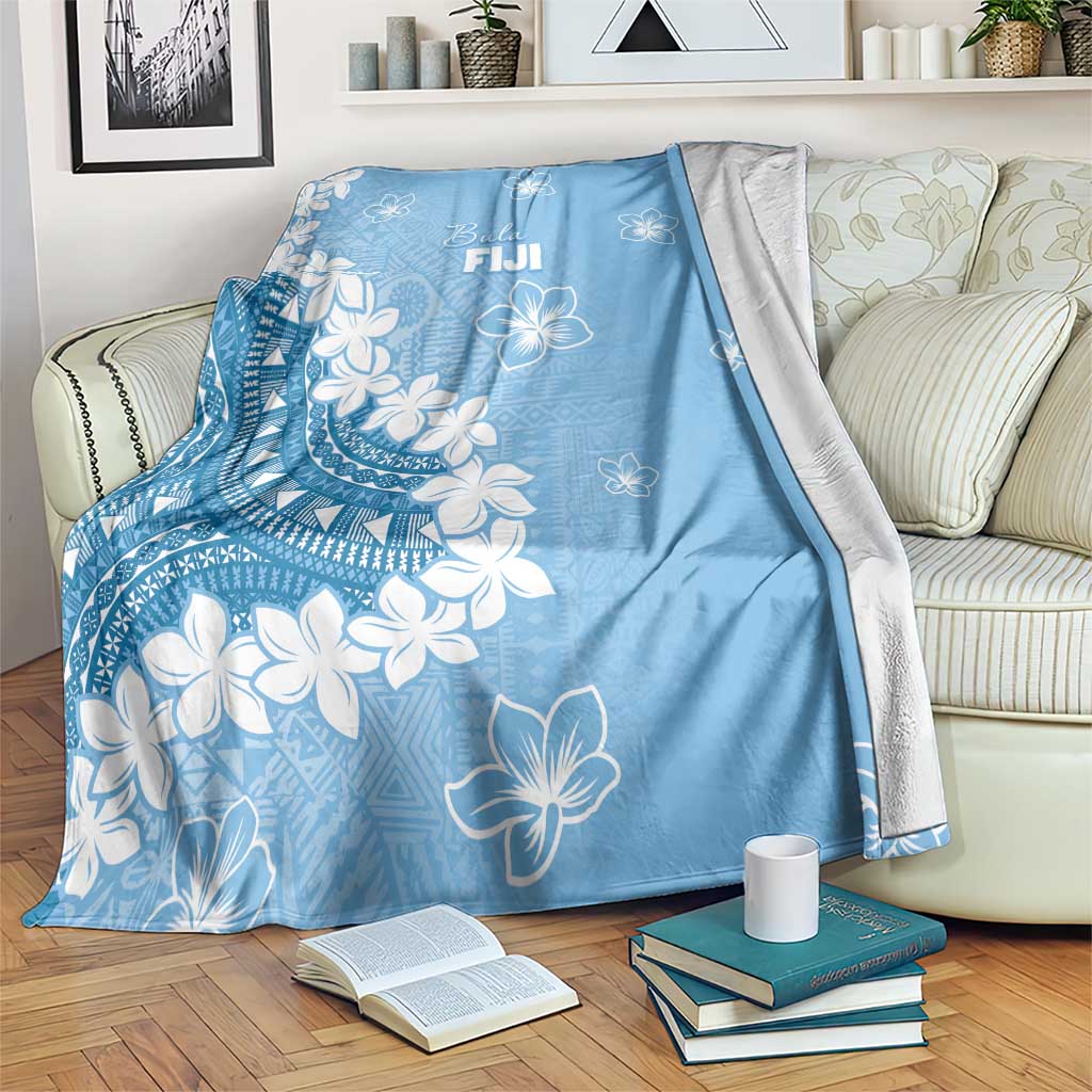 Bula Fiji Women's Day Blanket Turquoise Masi Tapa LT7