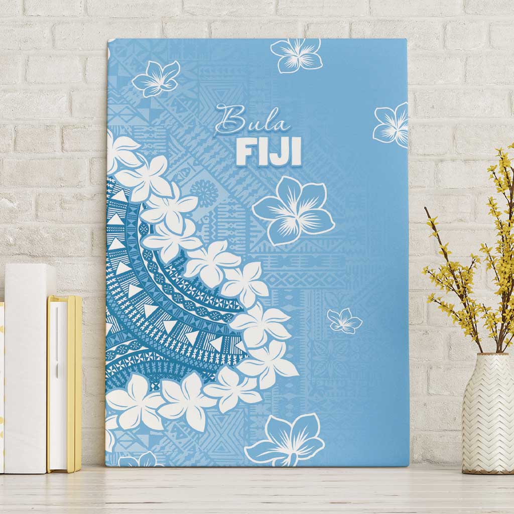 Bula Fiji Women's Day Canvas Wall Art Turquoise Masi Tapa LT7