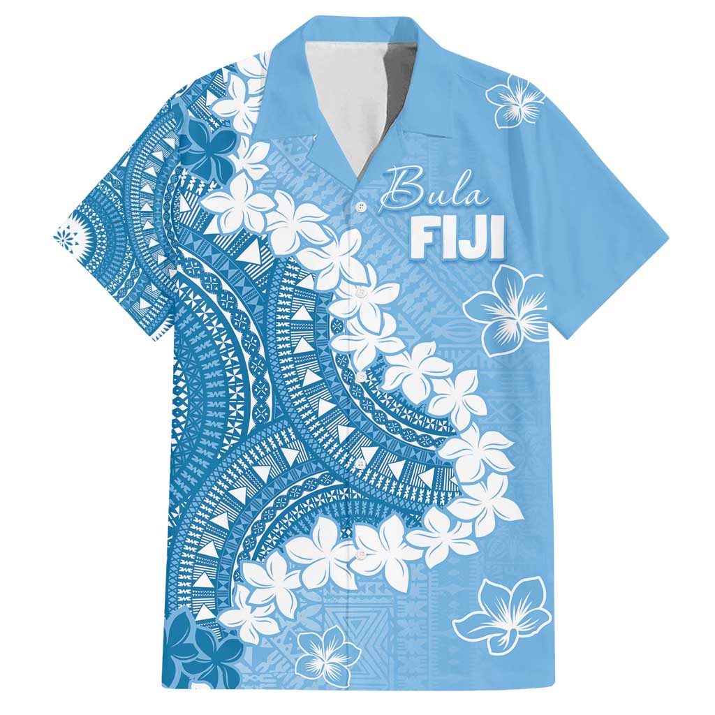 Bula Fiji Women's Day Family Matching Long Sleeve Bodycon Dress and Hawaiian Shirt Turquoise Masi Tapa LT7 Dad's Shirt - Short Sleeve Turquoise - Polynesian Pride