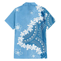 Bula Fiji Women's Day Family Matching Summer Maxi Dress and Hawaiian Shirt Turquoise Masi Tapa LT7 - Polynesian Pride