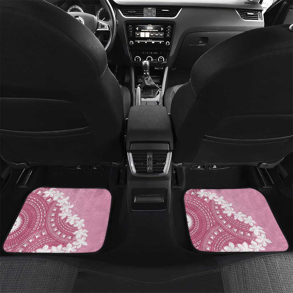 Bula Fiji Women's Day Car Mats Pink Masi Tapa