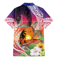 Polynesian Dreamy Turtle Family Matching Mermaid Dress and Hawaiian Shirt Sunset Scenery LT7 - Polynesian Pride