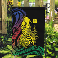 New Caledonia Kanaky Garden Flag Stylized Fleche Faitiere With Kagu Bird