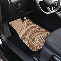 Bula Fiji Vintage Tapa Car Mats Kaivity Masi Wave Motifs - Mocha LT7 - Polynesian Pride