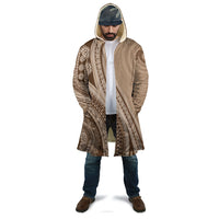 Bula Fiji Vintage Tapa Cloak Kaivity Masi Wave Motifs - Mocha