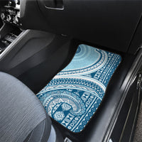 Bula Fiji Vintage Tapa Car Mats Kaivity Masi Wave Motifs - Turquoise LT7 - Polynesian Pride