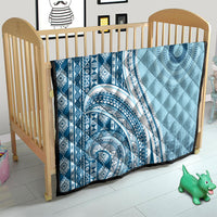 Bula Fiji Vintage Tapa Quilt Kaivity Masi Wave Motifs - Turquoise LT7 - Polynesian Pride