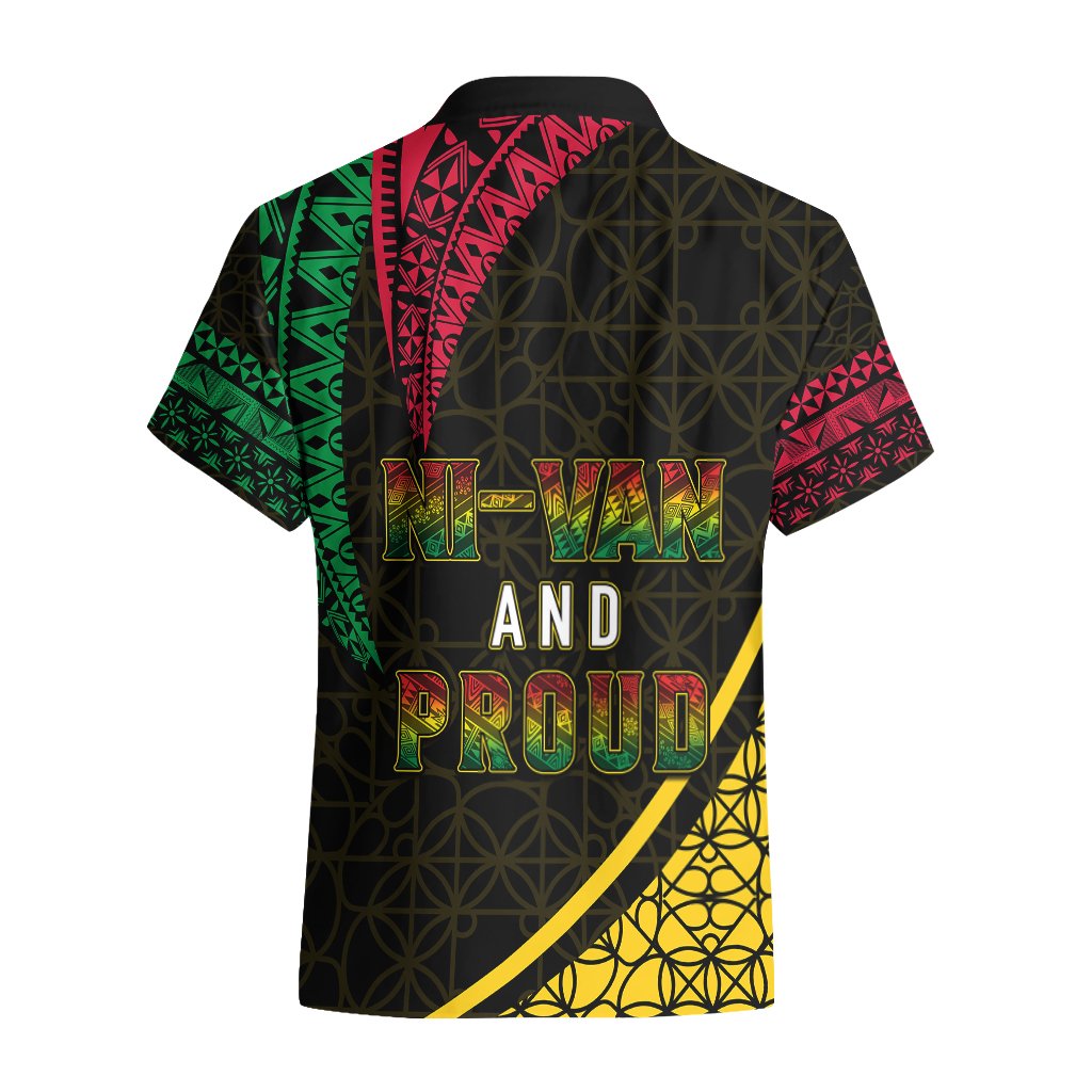Personalised Vanuatu Hawaiian Shirt Melanesian Sand Drawing Mixed - Ni Van and Proud LT7 - Polynesian Pride