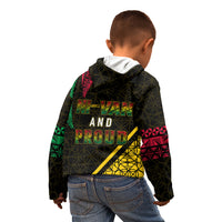 Personalised Vanuatu Kid Hoodie Melanesian Sand Drawing Mixed - Ni Van and Proud LT7 - Polynesian Pride