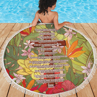 Mahalo Hawaii - Ka Pule a ka Haku Beach Blanket Tropical Flowers LT7 - Polynesian Pride