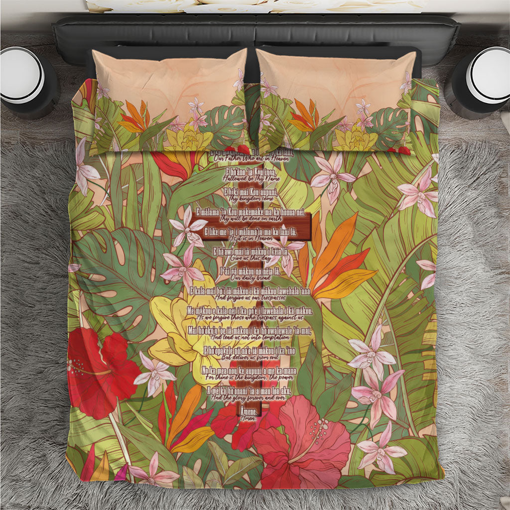 Mahalo Hawaii - ⁠Ka Pule a ka Haku Bedding Set Tropical Flowers