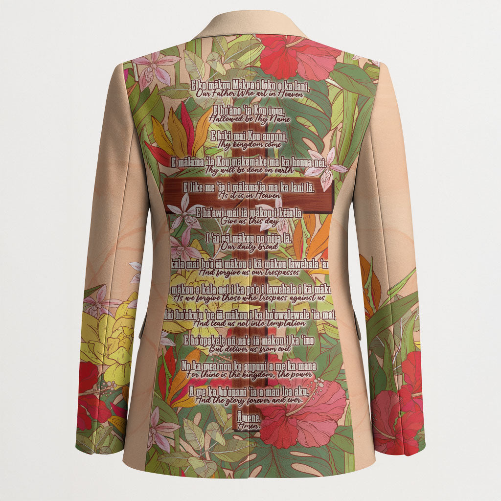 Mahalo Hawaii - Ka Pule a ka Haku Blazer Tropical Flowers LT7 - Polynesian Pride