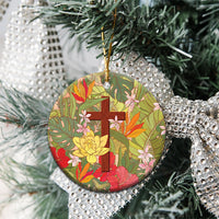 Mahalo Hawaii - Ka Pule a ka Haku Ceramic Ornament Tropical Flowers LT7 - Polynesian Pride