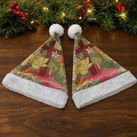 Mahalo Hawaii - Ka Pule a ka Haku Christmas Santa Hat Tropical Flowers LT7 - Polynesian Pride