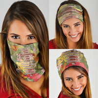Mahalo Hawaii - Ka Pule a ka Haku Neck Gaiter Tropical Flowers LT7 - Polynesian Pride