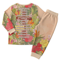 Mahalo Hawaii - Ka Pule a ka Haku Christmas Pajama Set Tropical Flowers LT7 - Polynesian Pride