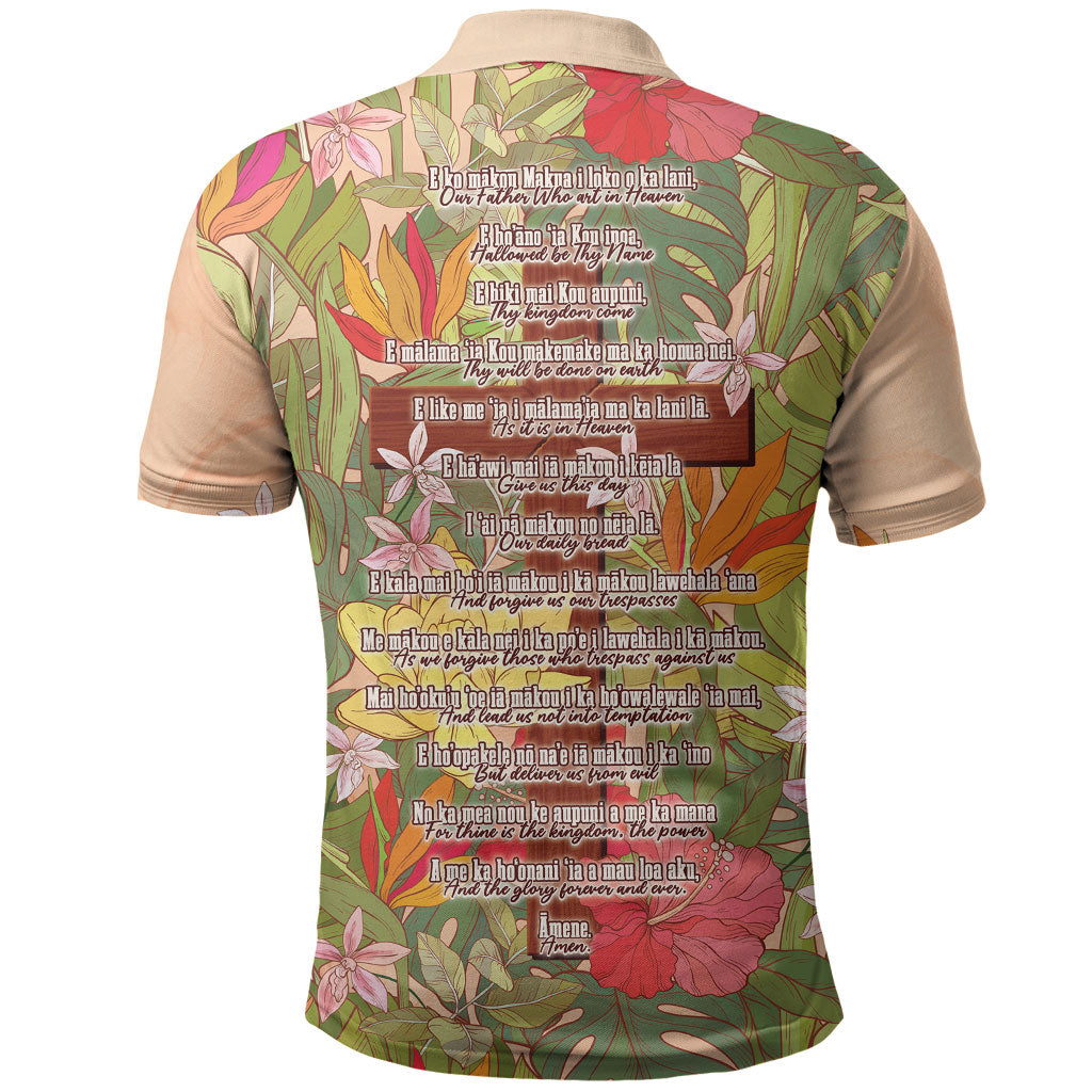 Mahalo Hawaii - Ka Pule a ka Haku Polo Shirt Tropical Flowers LT7 - Polynesian Pride