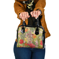 Mahalo Hawaii - Ka Pule a ka Haku Shoulder Handbag Tropical Flowers LT7 One Size Coral Pink - Polynesian Pride
