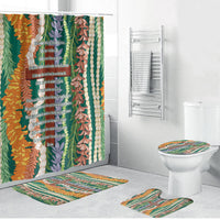 Mahalo Hawaii - Ka Pule a ka Haku Bathroom Set Mixed Lei LT7 Bathroom Set (4 pcs) Sage Green - Polynesian Pride