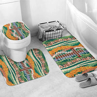 Mahalo Hawaii - Ka Pule a ka Haku Bathroom Set Mixed Lei LT7 Mat Set Only (3 pcs) One Size Sage Green - Polynesian Pride