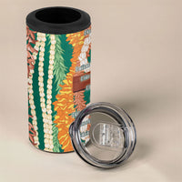 Mahalo Hawaii - Ka Pule a ka Haku 4 in 1 Can Cooler Tumbler Mixed Lei LT7 - Polynesian Pride