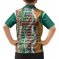 Mahalo Hawaii - Ka Pule a ka Haku Kid Hawaiian Shirt Mixed Lei LT7 - Polynesian Pride