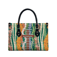 Mahalo Hawaii - Ka Pule a ka Haku Leather Bag Mixed Lei LT7 - Polynesian Pride