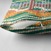 Mahalo Hawaii - Ka Pule a ka Haku Pillow Cover Mixed Lei LT7 - Polynesian Pride