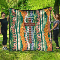 Mahalo Hawaii - Ka Pule a ka Haku Quilt Mixed Lei LT7 - Polynesian Pride