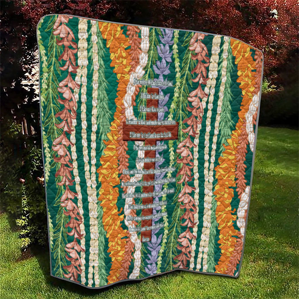Mahalo Hawaii - Ka Pule a ka Haku Quilt Mixed Lei LT7 - Polynesian Pride