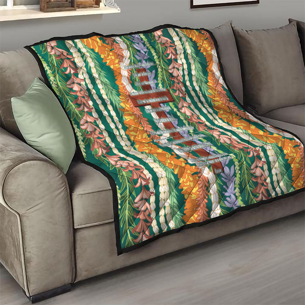 Mahalo Hawaii - Ka Pule a ka Haku Quilt Mixed Lei LT7 - Polynesian Pride