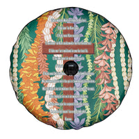 Mahalo Hawaii - Ka Pule a ka Haku Spare Tire Cover Mixed Lei LT7 - Polynesian Pride