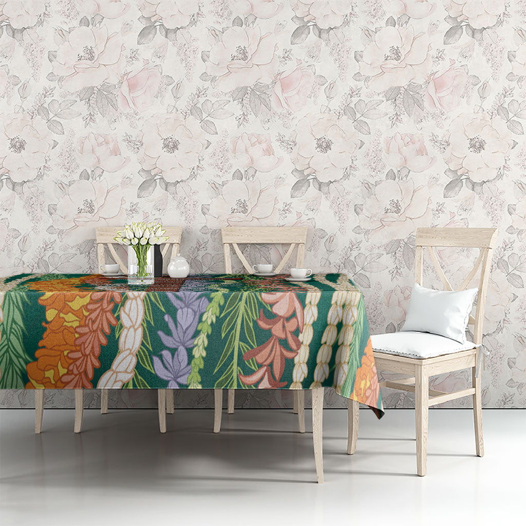 Mahalo Hawaii - Ka Pule a ka Haku Tablecloth Mixed Lei LT7 - Polynesian Pride