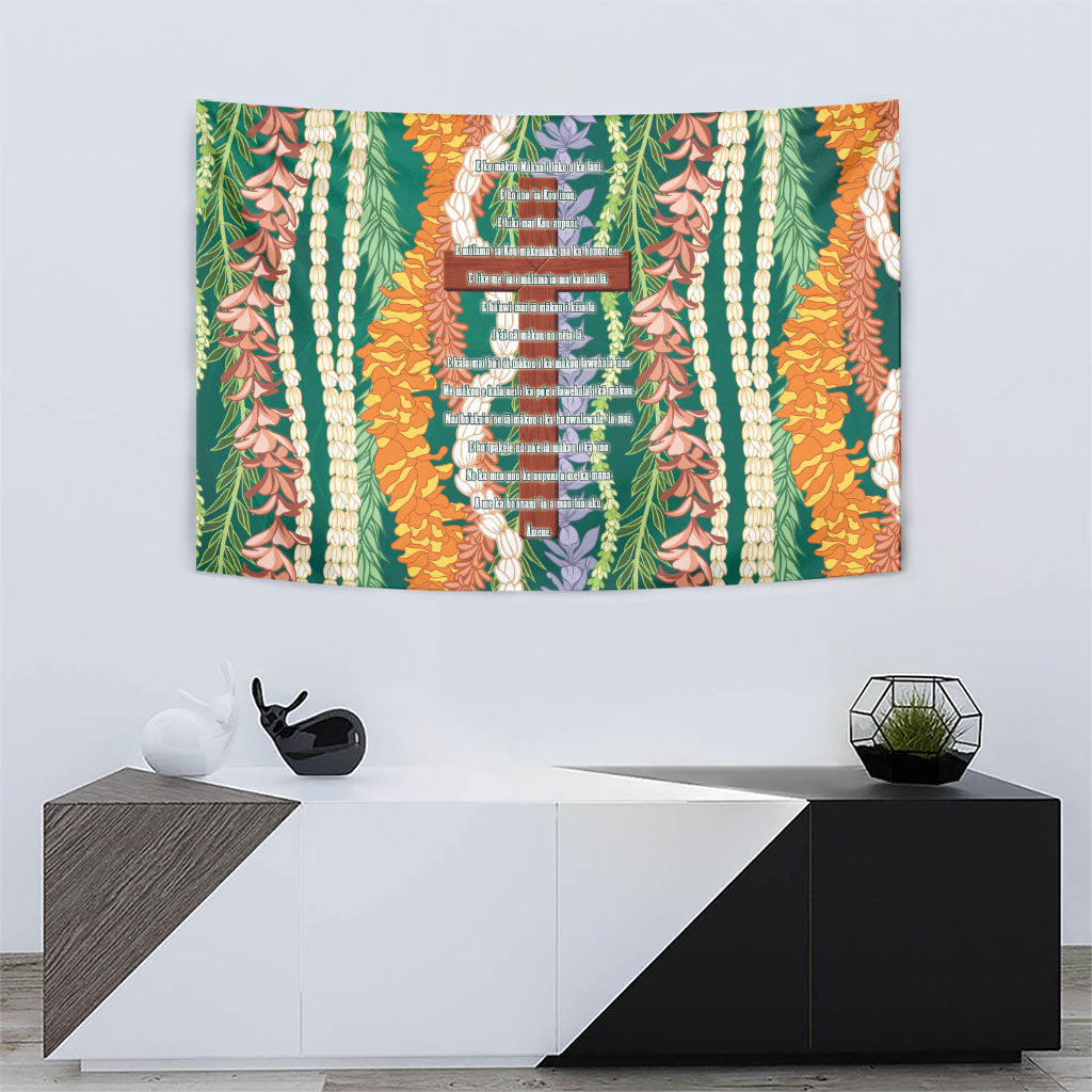 Mahalo Hawaii - Ka Pule a ka Haku Tapestry Mixed Lei LT7 - Polynesian Pride