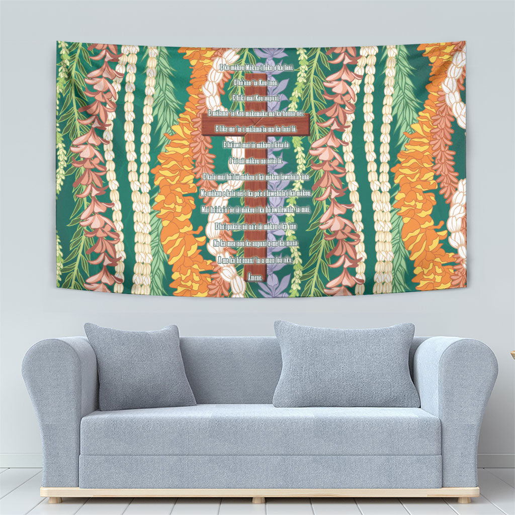 Mahalo Hawaii - Ka Pule a ka Haku Tapestry Mixed Lei LT7 - Polynesian Pride