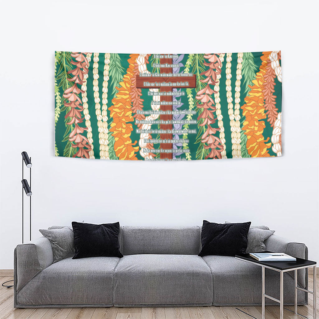 Mahalo Hawaii - Ka Pule a ka Haku Tapestry Mixed Lei LT7 - Polynesian Pride