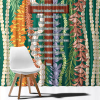 Mahalo Hawaii - Ka Pule a ka Haku Window Curtain Mixed Lei LT7 - Polynesian Pride