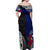 Personalised New Zealand Vs Samoa Rugby Off Shoulder Maxi Dress Go Champions LT7 - Polynesian Pride