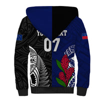 Personalised New Zealand Vs Samoa Rugby Sherpa Hoodie Go Champions LT7 - Polynesian Pride