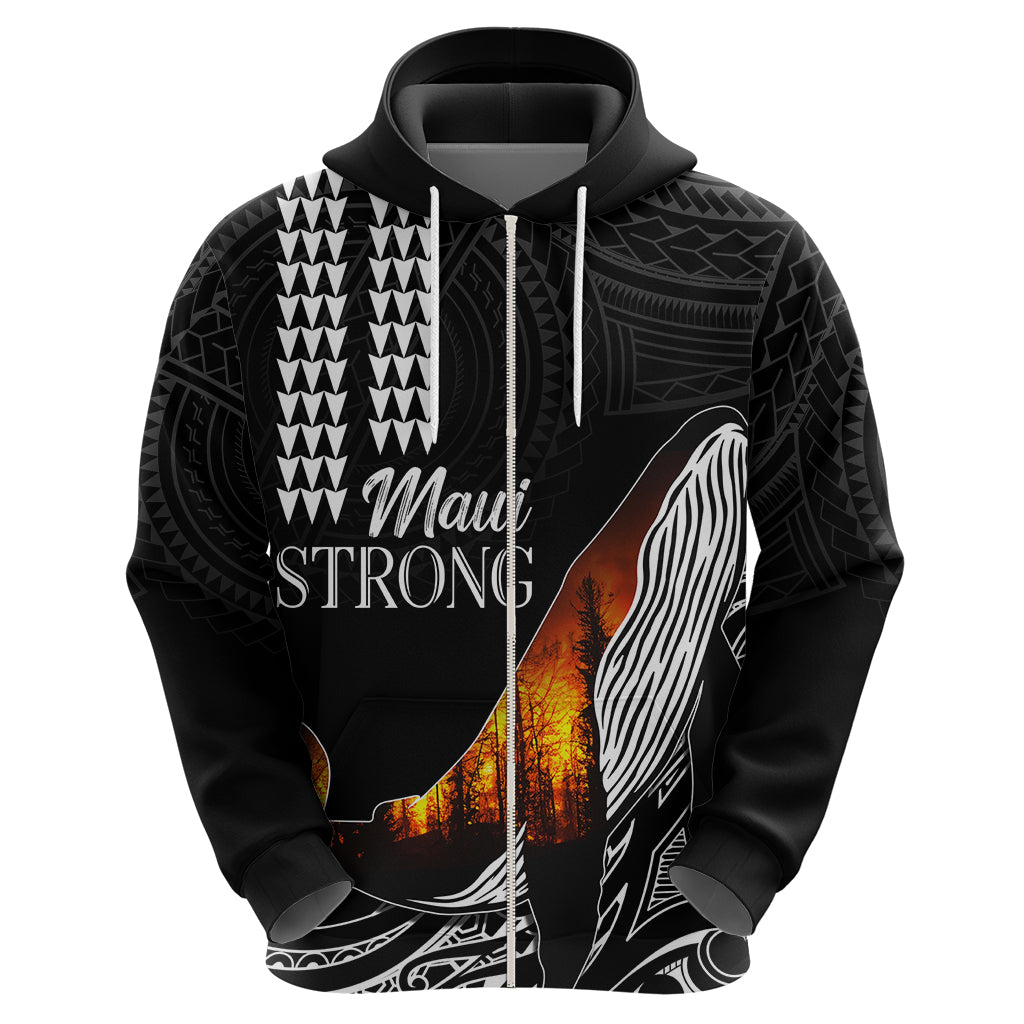 Hawaii Humpback Whale Hoodie Be Strong - Pray For Maui LT7 - Polynesian Pride