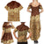 Niue Hiapo Motif Family Matching Summer Maxi Dress and Hawaiian Shirt Tapa Classic