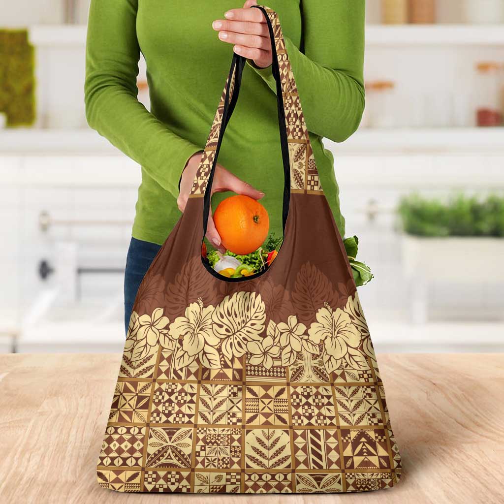 Niue Hiapo Motif Grocery Bag Tapa Classic