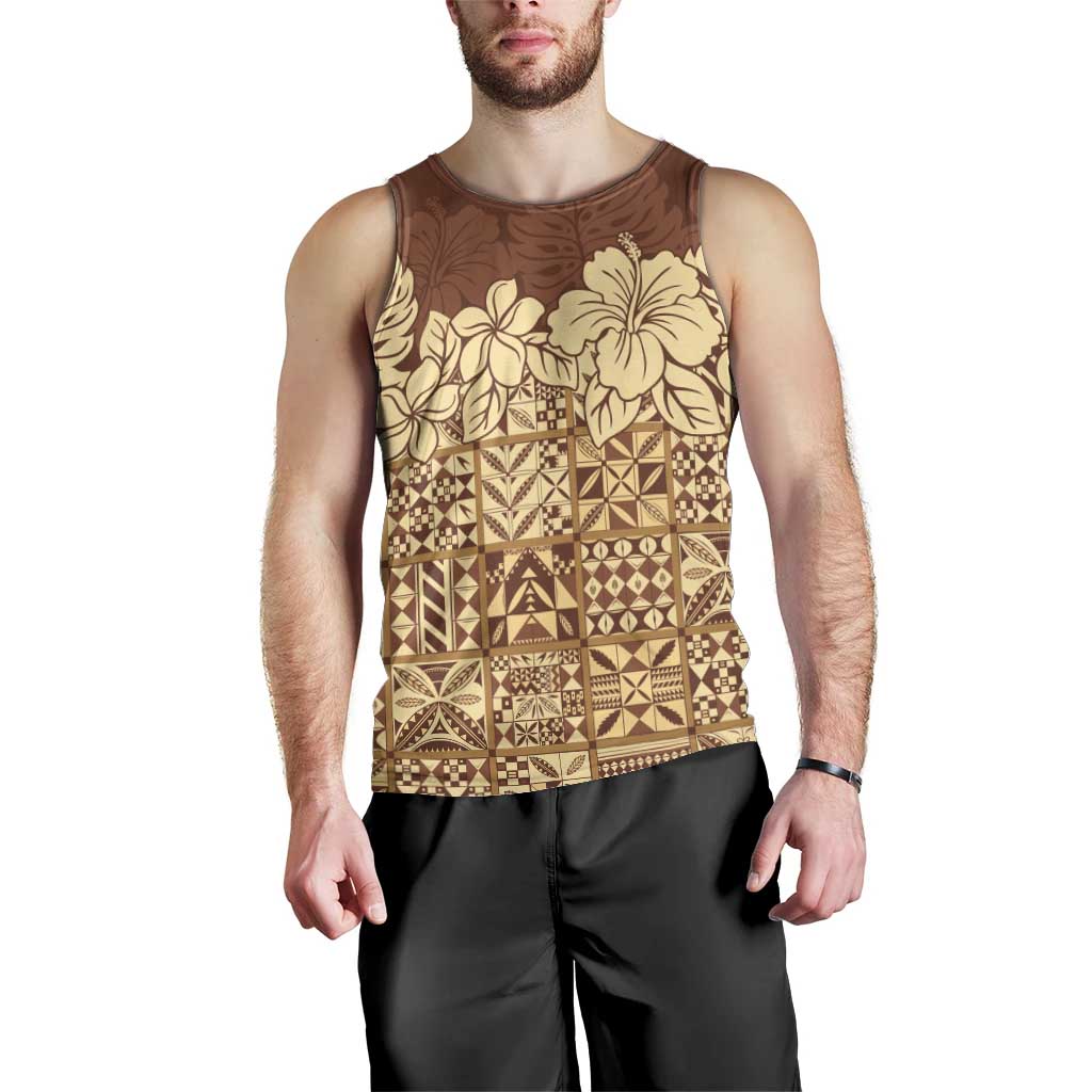Niue Hiapo Motif Men Tank Top Tapa Classic