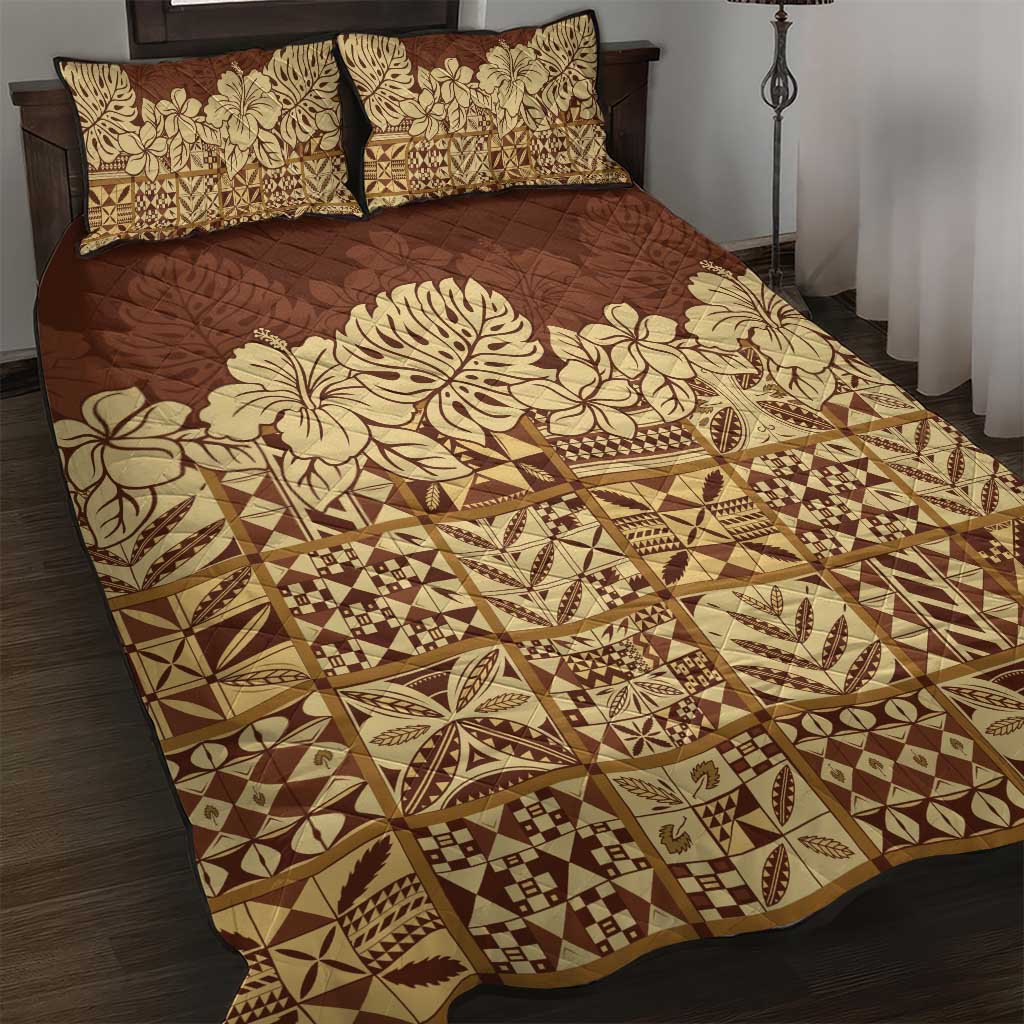 Niue Hiapo Motif Quilt Bed Set Tapa Classic