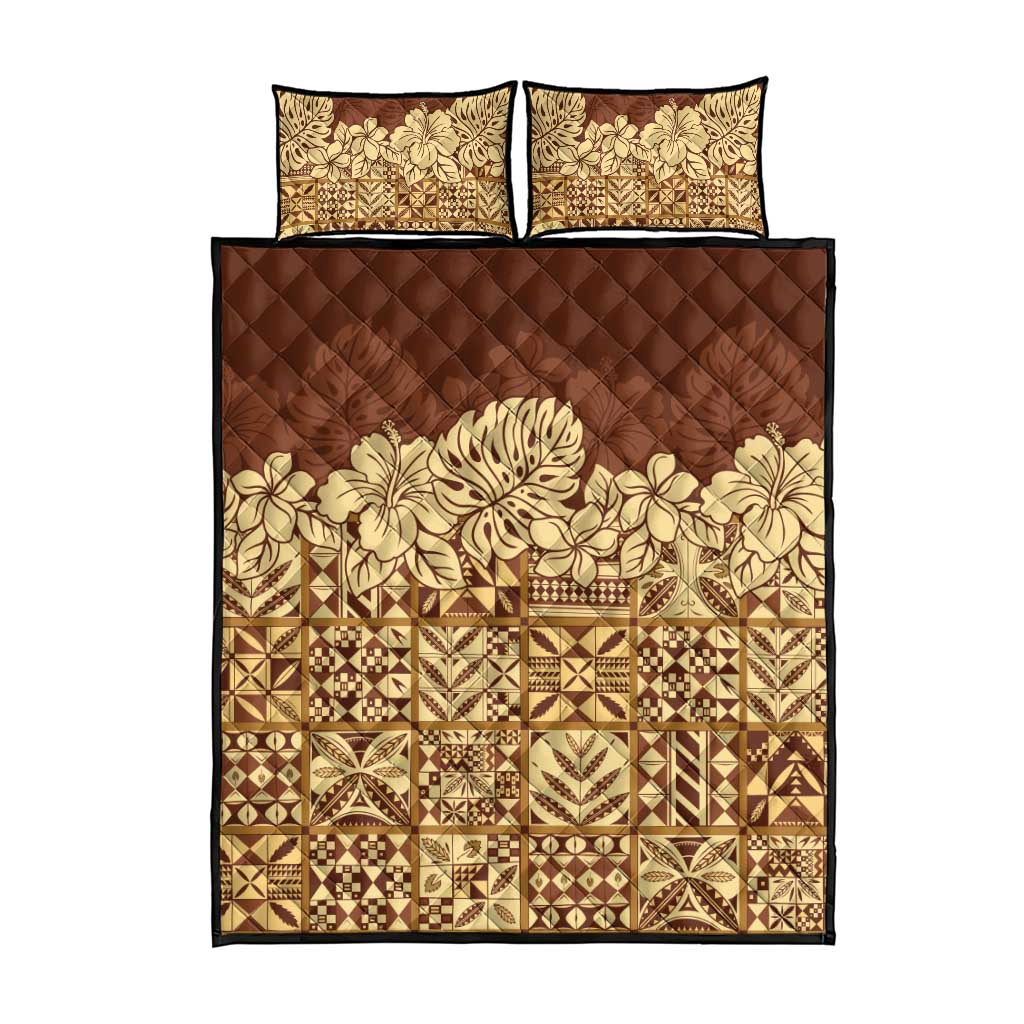 Niue Hiapo Motif Quilt Bed Set Tapa Classic