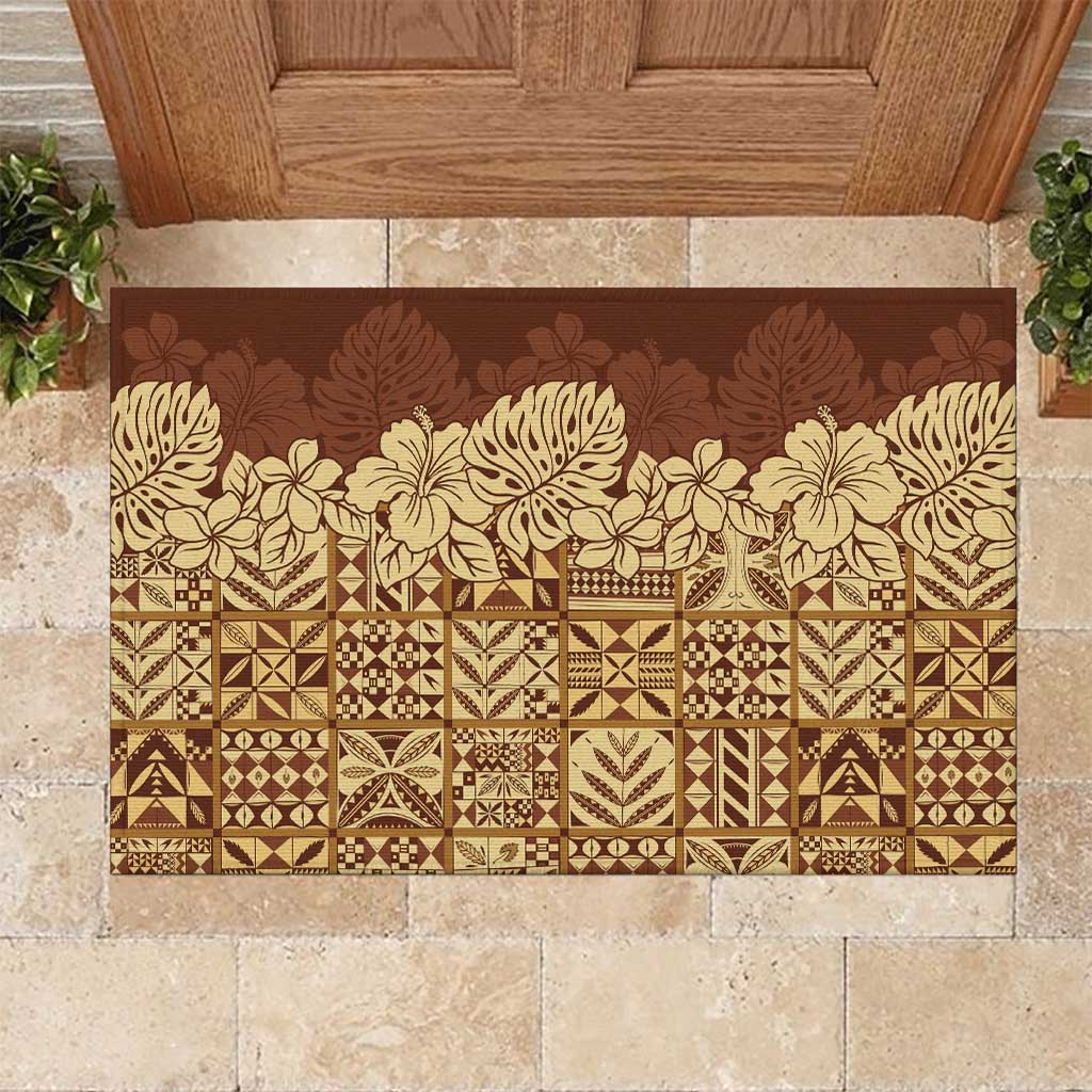 Niue Hiapo Motif Rubber Doormat Tapa Classic