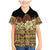 Niue Hiapo Motif Family Matching Mermaid Dress and Hawaiian Shirt Tapa Classic - Black Ver