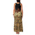 Niue Hiapo Motif Family Matching Tank Maxi Dress and Hawaiian Shirt Tapa Classic - Black Ver