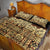 Niue Hiapo Motif Quilt Bed Set Tapa Classic - Black Ver