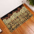 Niue Hiapo Motif Rubber Doormat Tapa Classic - Black Ver